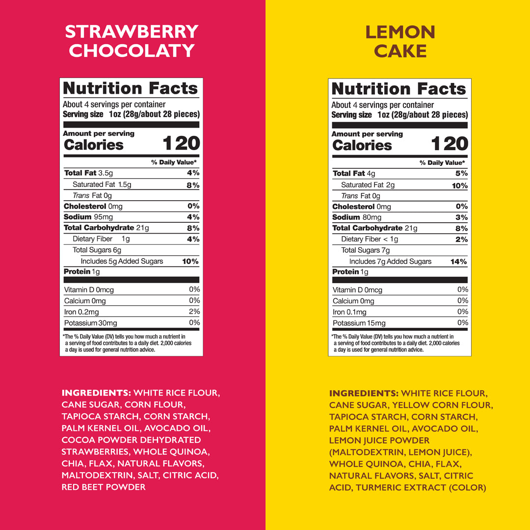 New Flavor Variety Pack [Lemon Cake & Strawberry Chocolaty] 4oz