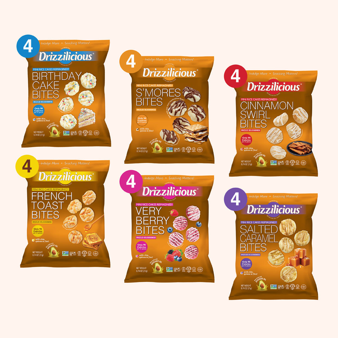 6 Flavor Variety [S'mores, Birthday, Cinnamon, Salted Caramel, French Toast, Very Berry] .74oz