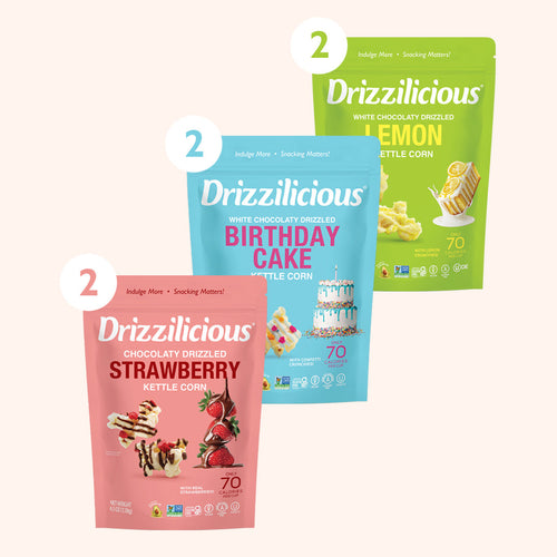 3 Flavor Drizzled Kettle Corn Variety Pack