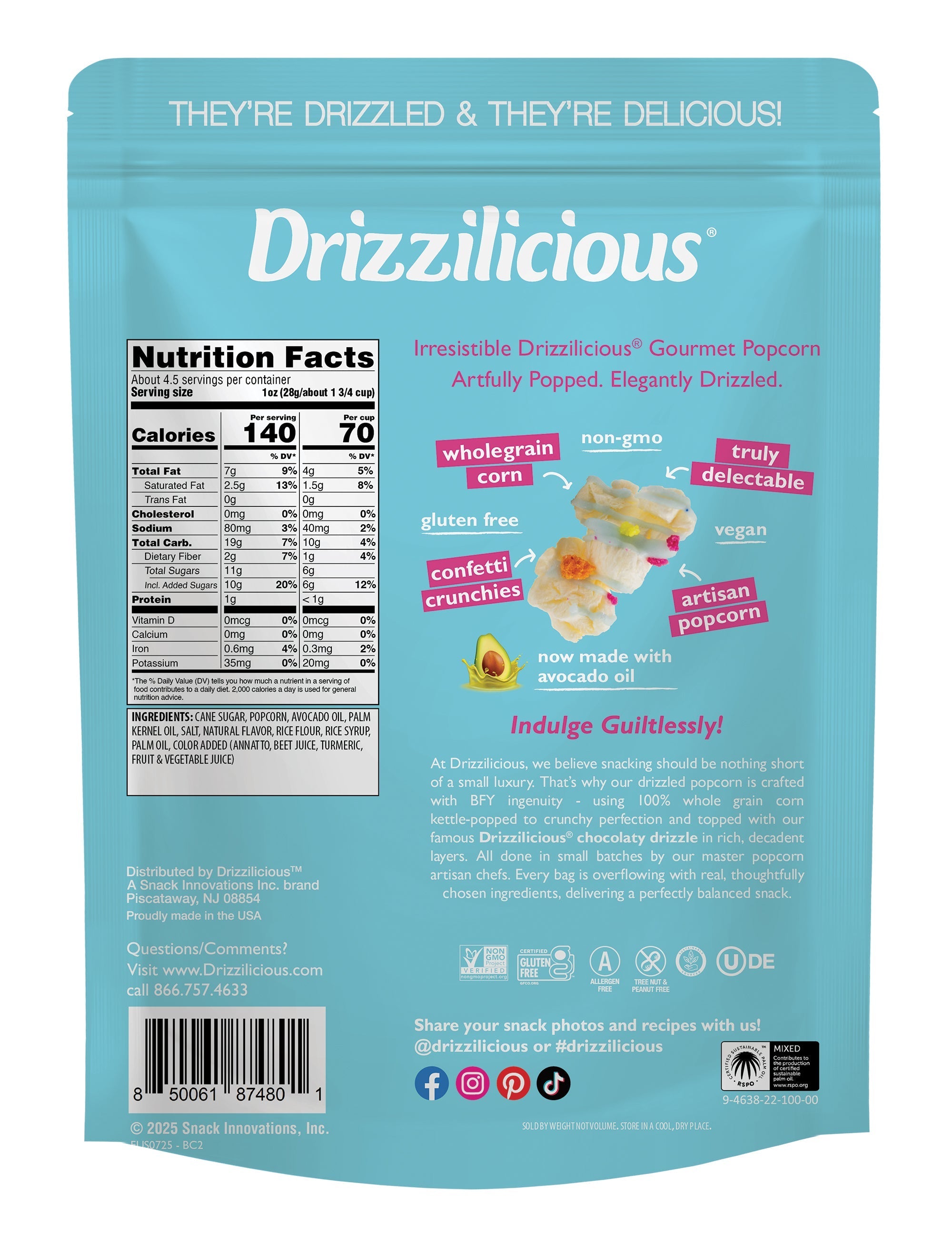 Birthday Cake Drizzled Kettle Corn 4.5oz