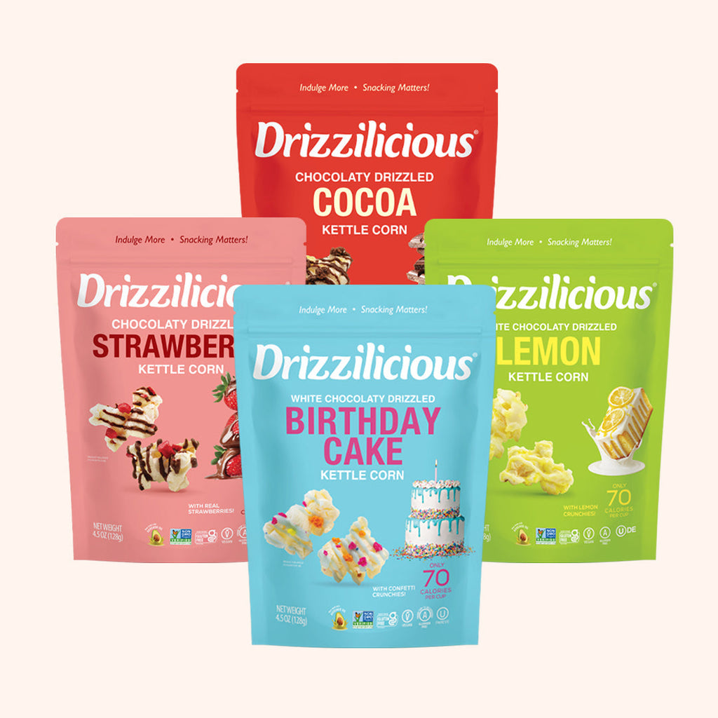 4 Flavor Drizzled Kettle Corn Variety Pack