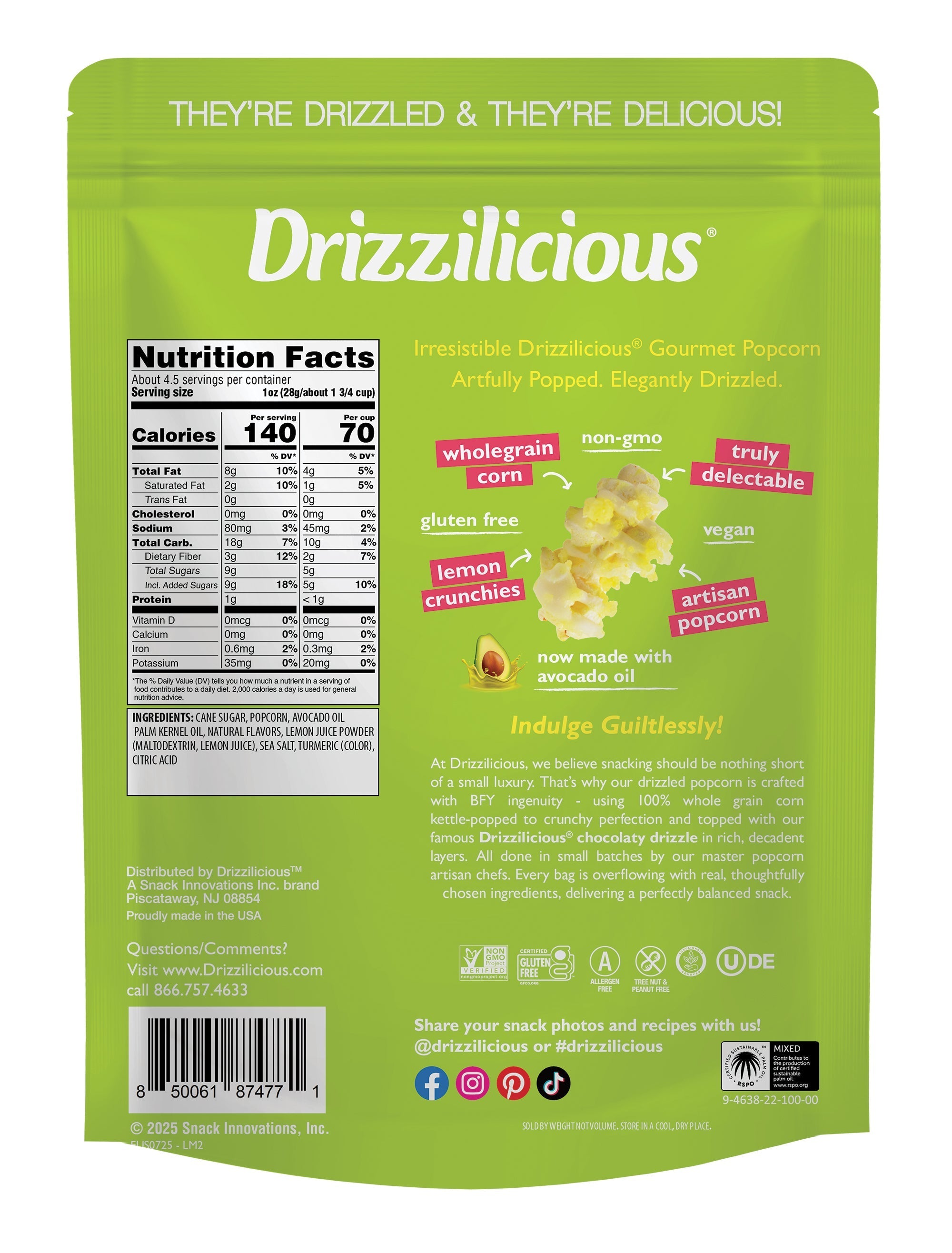 Lemon Drizzled Kettle Corn 4.5oz